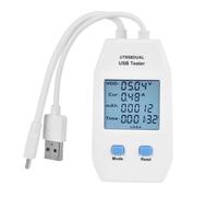 LCD USB Power Tester Digital Voltage Current Meter Capacity Monitor for Charging Devices UT658 Dual
