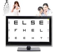 LCD Vision Chart with Remote Control, 300+ Targets, Large Screen, Adjustable Distance for Eye Exams