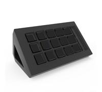 LCD Visual Keyboard With 15 Programmable Keys For Content Creators Needing Cross Platform Flexibility(White)