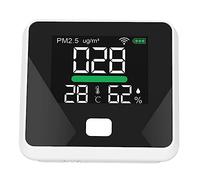 LCD WiFi Air Quality Monitor, WiFi Indoor Air Quality Monitor, CO2 Detector, 1000mAh USB PM2.5 Accurate Temp Humidity, Indoor Air Quality Meters