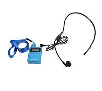 LCD Wireless Church Guide, IC Noise Reduction Technology, 50 Channels, 200 Meters Transmission, with Earbuds, Wireless Church Guide for Teaching Conference Training