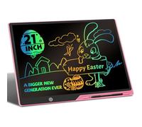 LCD Writing Board for Kids 21 Inch,Rechargeable Drawing Board Magic Board Drawing Board Kids 3+ Years, Birthday Toys for 3 4 5 6 7 8 Girls Boys (Pink, 21 Inch)