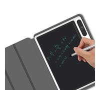 LCD Writing Tablet, 10 Inch Electronic Notepad, Handwriting Paper Drawing Tablet, with Faux Leather Case for Daily Notes Work Memos(Black)