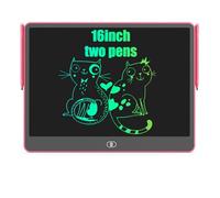 LCD Writing Tablet, 13 Inch Children's Drawing Tablet, Two pens, Erasable Reusable, Colourful Doodle, Learning Toys Gifts for 3 4 5 6 7 8 Years Boys Girls Toddlers (Pink)