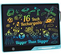 LCD Writing Tablet,16 Inch Colorful Screen Rechargeable Doodle Board Toddler Educational Toys for 3 4 5 6 Years Old Boys Girls Reusable Portable Drawing Tablet Christmas Toys Gifts for Kids (Blue)