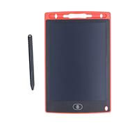 LCD Writing Tablet 8.5 Inch Digital Drawing Board, Portable Doodle Pad Erasable Electronic Writing Board for Kids Adults, School Home Office Use, Full Screen Design, Black (Red)