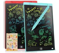 LCD Writing Tablet, 8.5 Inch LCD Coloring Drawing Tablet Doodle Board for Kids Learning Toys, Erasable Electronic eWriter Handwriting Sketch Pad, Christmas Birthday Gifts for 3 Age+(2in1 (Pink + Blue)