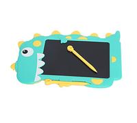 LCD Writing Tablet, 8.5in No Bright Light Clear Handwriting Eye Protection Digital Doodle Board with Anti-erasing Lock for Pen Writing for Graffiti(Colored handwriting, green with yellow)