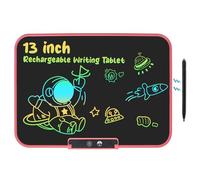 LCD Writing Tablet for Kids,13 Inch Rechargeable Drawing Tablet,Colorful Doodle Drawing Board for Girls Boys,Magnetic Toddler Educational Learning Toys Christmas Gifts for 3 4 5 6 7 8 Years Old(Pink)