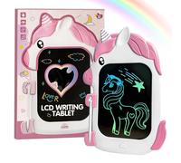 LCD Writing Tablet for Kids,Colorful Drawing Board for Toddlers,Doodle Pad with Pen for Travel,Unicorn Educational Toys for Age 3 4 5 6 Boy Girls also Adult with ASD
