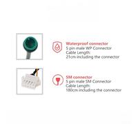 LCD8SU Compatible Electric Bicycle Display Screen with 5 Pin SM Waterproof Connector Supporting 24V 36V 48V Voltage for Clear Real Time Data (Ordinary)