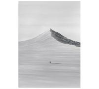 LCDIUDIU Oil Paintings On Canvas Hand Painted, Abstract Snow Mountain Figure Freehand Minimalist Artwork Modern Unframed Wall Art for Living Room Office Home Decor 150X220Cm(60X88Inch)
