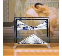 LCDOCLAK Moving Sand Art Picture (12 * 10 in),3D Hourglass Deep Sea Sandscape,3D Desktop Art for Home Office Decoration