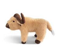 LCEDHZOC Simulation Buffalo Plush，25CM Cute Stuffed Animals Soft Buffalo Plushie Gift For Kids Boys Girls Home Decor(Beige)