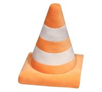 LCEDHZOC Simulation Traffic Cone Plush Pillow, 45CM Cute Stuffed Animals Soft Traffic Cone Plushie Toy Gift for Kids Boys Girls Home Decor(Orange)