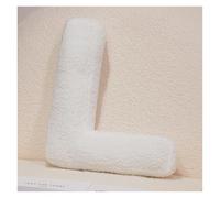 LCEDHZOC White Letter Plush Pillow, 40CM Creative Stuffed Toy Soft Letter Plushie English Alphabet A To Z for Home Decor(L)