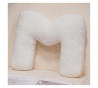 LCEDHZOC White Letter Plush Pillow, 40CM Creative Stuffed Toy Soft Letter Plushie English Alphabet A To Z for Home Decor(M)