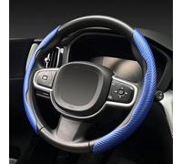 LCFFF Car Steering Wheel Cover for Rolls-Royce Cullinan | Ghost | Phantom | Spectre, Universal Segmented Snap-on Protector Non Slip Sweatproof Auto Decor Wrap Protector,B