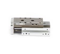 LCG6/8/12 Linear Sliding Table Double-Sided Trunking Pneumatic Cylinder Stroke10-150mm 1Pcs(Stroke 50mm,Bore 6mm)