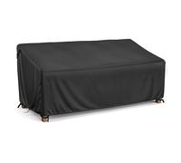 LCGOD Waterproof 2 Seat Garden Bench Covers, Heavy Duty 600D Oxford Fabric Outdoor Bench Seat Cover Windproof, Anti-UV Patio Garden Seat Covers -134 x 66 x 63 / 89cm