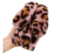 LCHDA Rabbit Case for Samsung Galaxy A15 5G, Cute 3D Bunny Ears Soft Furry Hairball Fuzzy Winter Warm Faux Fur Plush Fluffy TPU Bumper Women Girls Protective Cover - Leopard Pink