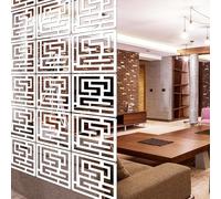 Lchen Hanging Room Divider: 10 Piece Wall Dividers, Wood Plastic Thick Hanging Board Screen, Home Office Decoration (ML-S-10 Panels)