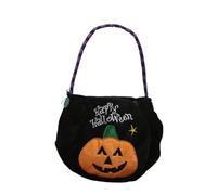 LCHENJIDG Halloween Candy Bag Handbag, 25cm high Gold Velvet Large Capacity Pumpkin Bag, Suitable for Holiday Decoration, Parties, Gift Bags
