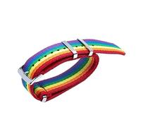 LCHJX 20mm Sweat Proof Soft Watch Band Canvas 007 Nylon Watch Accessories Fit For OMEGA Strap For Speedmaster 300 AT150 AQUA TERRA Belt