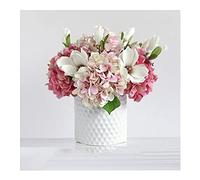 LCHJX Artificial Flowers Artificial Flowers Big Hydrangea Mixed Home Wedding Decorations Living Room Hotel Guest House Bathroom Cemetery Fake Flower Pot Fake Flowers