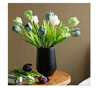 LCHJX Artificial Flowers Artificial Flowers Floral Desktop Bedroom Hotel Decorations Simulation Parrot Tulip Floral Living Room Exhibition Hall Shooting Props Fake Flowers Fake Flowers