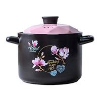 LCHJX Casserole, High Temperature Resistance Flame Household Casserole/Ceramics Practical Lock Stew Pot/Anti-scalding Large Capacity Pot(3L)