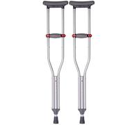 LCHJX Crutches for Adults Underarm Removable Cane, Non Slip Aluminum Spring Shock Rod for The Elderly, Auxiliary Scale, Suitable for Older Pregnant Women Great for Travel or Work