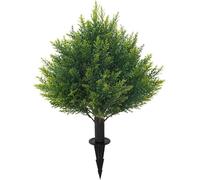 LCHJX Exotic Dried Flower Bouquet Simple Artificial Cedar Topiary Ball Tree, 16'' Fake Cedar Bushes for Front Porch Garden Indoor Outdoor Porch Decoration, Bedroom Decoration, Dining Table