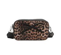 LCHJX Fashion Shoulder Bag for Women, Leopard Print PU Large Capacity Stylish Crossbody Bag Adjustable Strap Small Satch