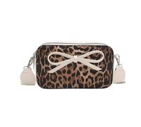 LCHJX Fashion Shoulder Bag for Women, Leopard Print PU Large Capacity Stylish Crossbody Bag Adjustable Strap Small Satch