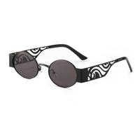 LCHJX New 2025 Metal Hollow Frame Oval Men's Sunglasses Lens Sun Glasses For Women Vintage Punk Eyewear Shades UV400