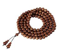 LCHJX Panzhu bracelet, Buddhist Rosary,Rosary Beads,Huanghua Pear Wood Handstring Buddha Beads Hand String Jewelry Unique Texture Design for Men Women Wood Beads Bracelet of Prayer Bracelet