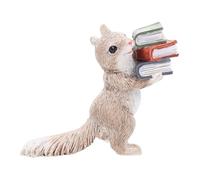 LCHJX Pcs Resin Squirrel Statue Gnome Garden Ornaments Home Decor Mini Squirrel Garden Figurine Creative for Office Decor