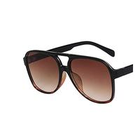 LCHJX Retro Big Frame Street Shot Men and Women Sunglasses Outdoor Vacation (Color : B, Size : 1)