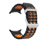 LCHJX Silicone Strap For watch ultra 47mm Bracelet No Gaps Sport two-tone Band for Galaxy 7 ultra watchband straps