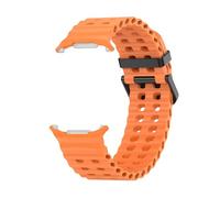 LCHJX Silicone Strap For watch ultra 47mm Bracelet No Gaps Sport two-tone Band for Galaxy 7 ultra watchband straps
