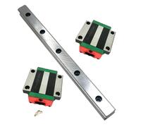 LCHJX Sliding rail linear bearing slider block 4pcs Bearing Block EGW15CC + 2pcs 15mm EGR15 Square Linear Guide(100mm)