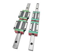 LCHJX Sliding rail linear bearing slider block 4pcs Slider Block HGW20CC + 2pcs HGR20 Square Linear Guide Rail Length 100mm-1000mm(800mm)
