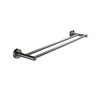 LCHJX Towel Rack Bathroom Towel Bar Bathroom Wall-Mounted Susdurable Bathroom Rack Towel Rack Double Pole Tower Hanger/50Cm Bathroom Hardware/40Cm The New