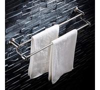 LCHJX Towel Rail Towel Rack Simple Stylish Wire Drawing Bathroom Double Rod Towel Bar Towel Rack Bathroom Accesories/40.5Cm It's so kind of you