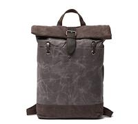 LCHJX Vintage Backpack for Men Waxed Canvas Travel Bag Large Capacity Mens Quality Outdoor Backpack(G)