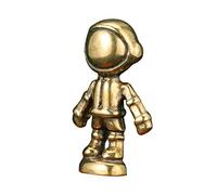 LCHJX Vintage Robot Statue Creative Antique Brass Robot Figurine for Desktop Decor Unique Punk Style Ornament Home and Office Decoration