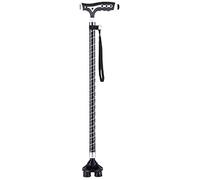 LCHJX Walking Stick Walking Crutch Elderly Man Four-Legged Walking Stick Corner Stick Elderly Telescopic Aluminum Alloy Magnetic Therapy Walker Walking Aid