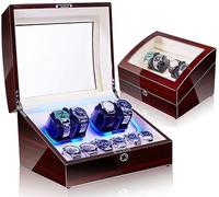 LCHJX Watch Winder Watch Automatic Watch Winder Box 4+6 Storage Display Box Case with Extremely Silent Motor and 5 Rotation Modes It's so Kind of You Watch Winder
