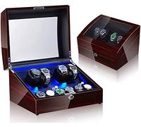LCHJX Watch Winder Watch Automatic Watch Winder Box 4+6 Storage Display Box Case with Extremely Silent Motor and 5 Rotation Modes It's so Kind of You Watch Winder